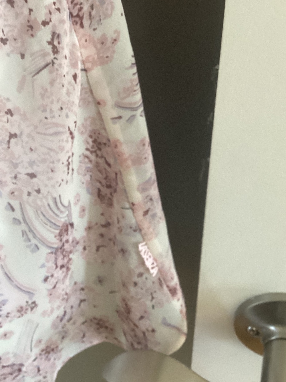 La SENZA Pink Floral Lace Chemise with Bow Accents - Picture 3 of 6